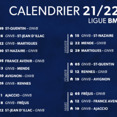 Le calendrier de la saison 2021/2022 est sorti !