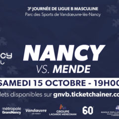 NANCY – MENDE ce samedi 15 octobre