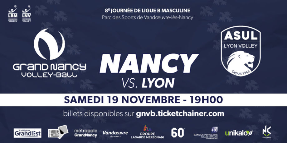 NANCY – LYON ce samedi !