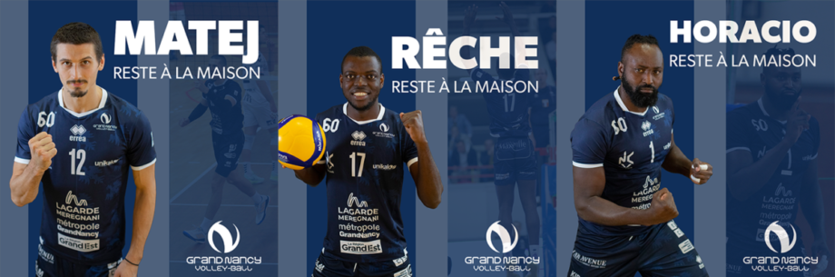Prolongation de trois joueurs clés du Grand Nancy Volley-Ball pour la saison 2023-2024