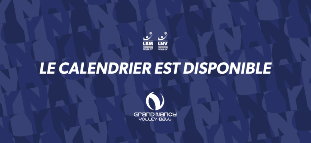 Le calendrier de la saison 2023/2024 est disponible !