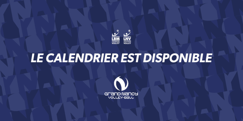 Le calendrier de la saison 2023/2024 est disponible !